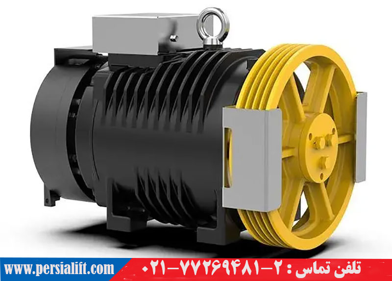 موتور گیرلس در آسانسور